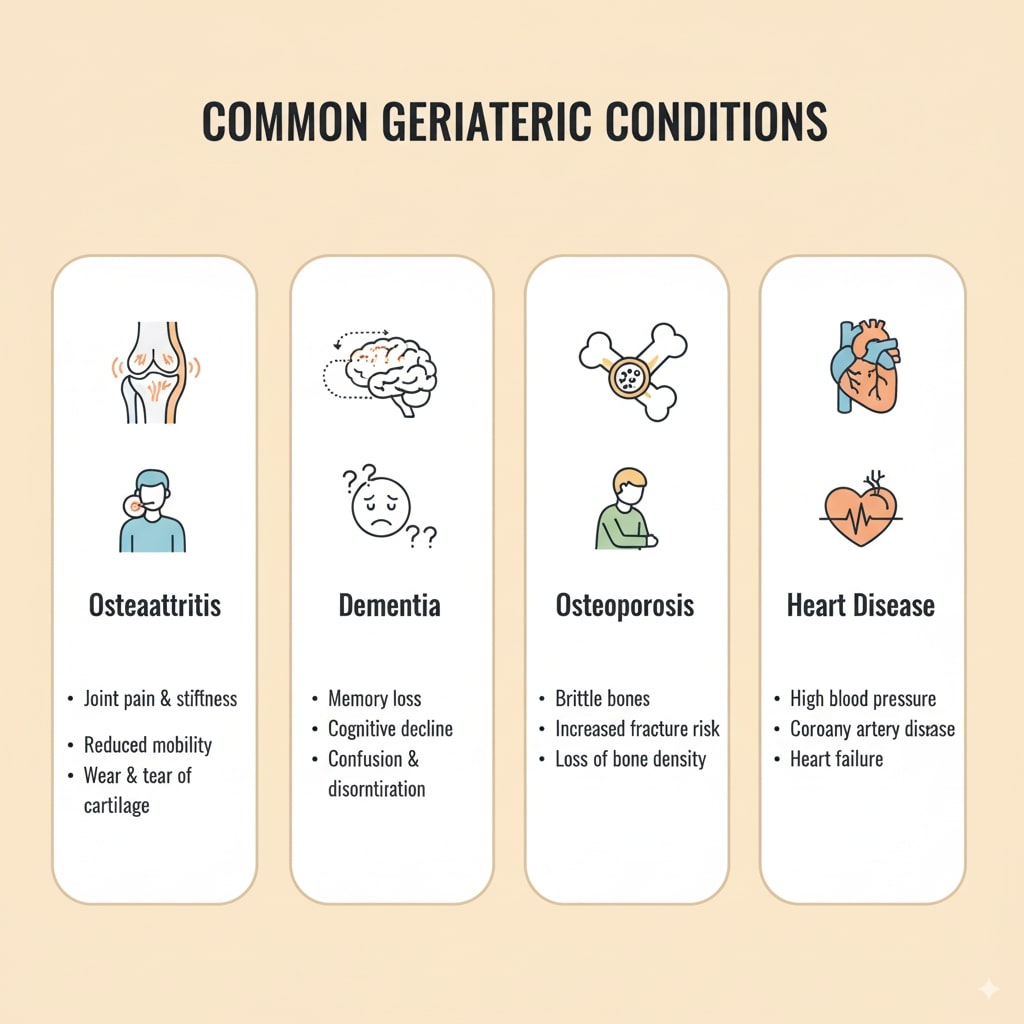 Common geriatric conditions treated at Ace Physiotherapy Center Hyderabad
