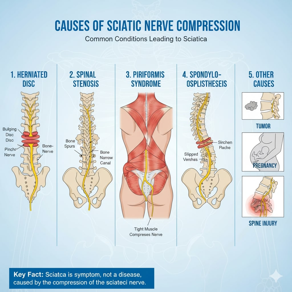Common causes of sciatica treated at Ace Physiotherapy Center Hyderabad